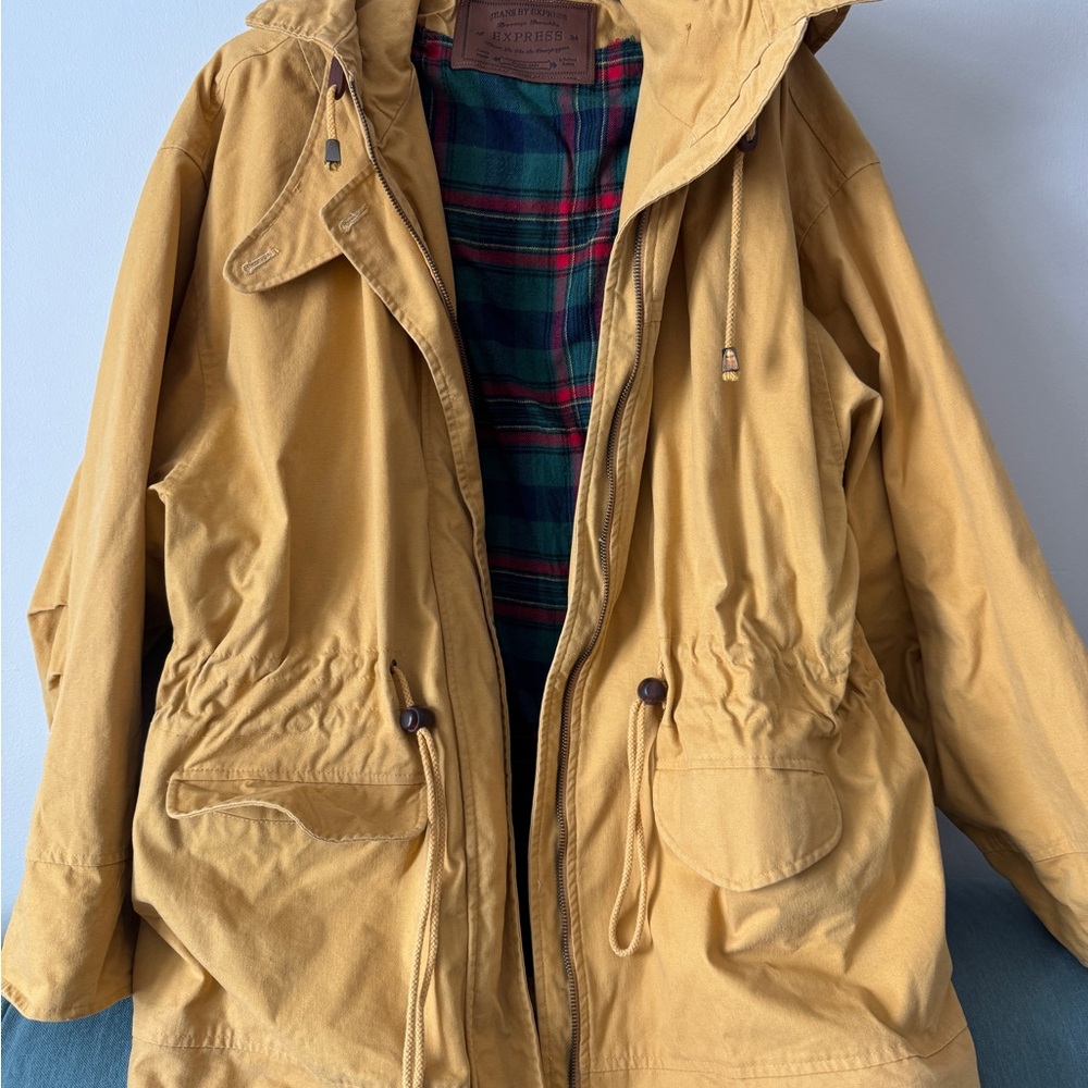 Express Yellow Hooded Jacket